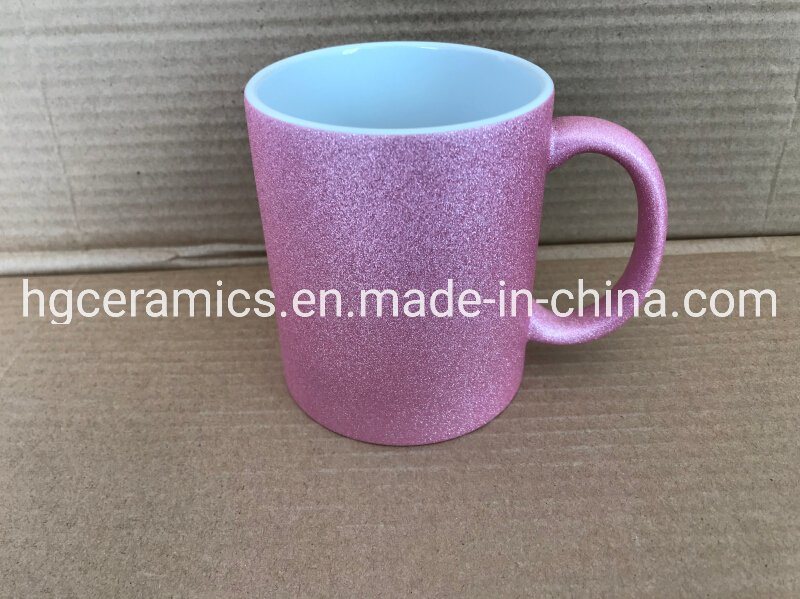 New Mug, Sublimation Glitter Mug, Color Coating Mug, Sublimation Sparkle Mug