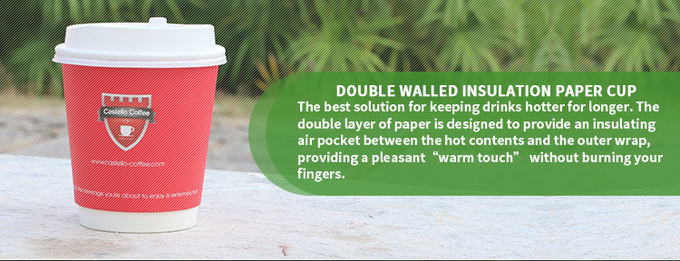 Recyclable Double Walled Insulated Hot Coffee Paper Cup