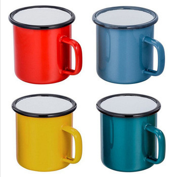 Logo Printing Metal Enamel Cup Custom Making Enamel Mug