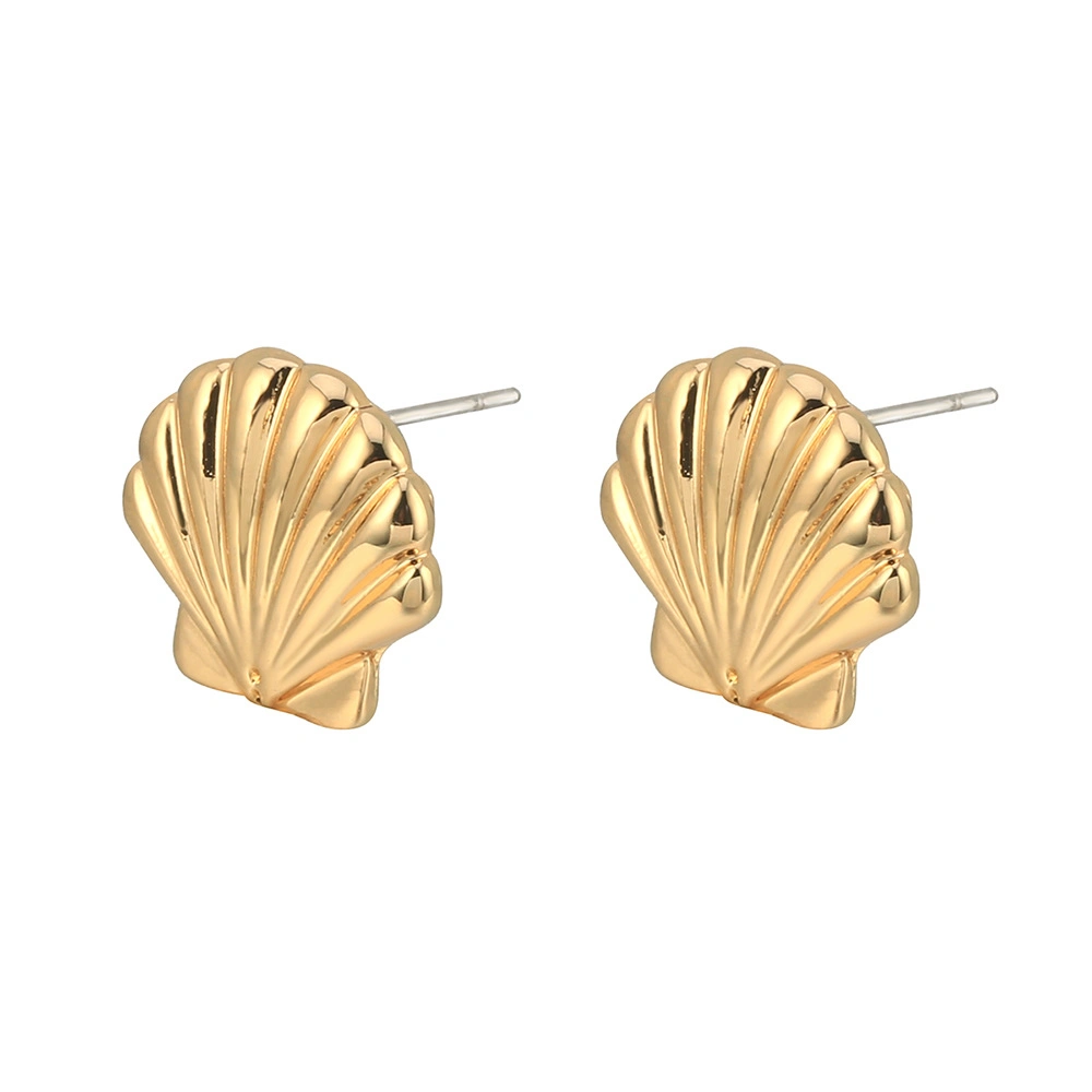 Fashion Creative Simple Beach Shell Stud Earrings for Women Men Teens Hypoallergenic Earrings Wholesale