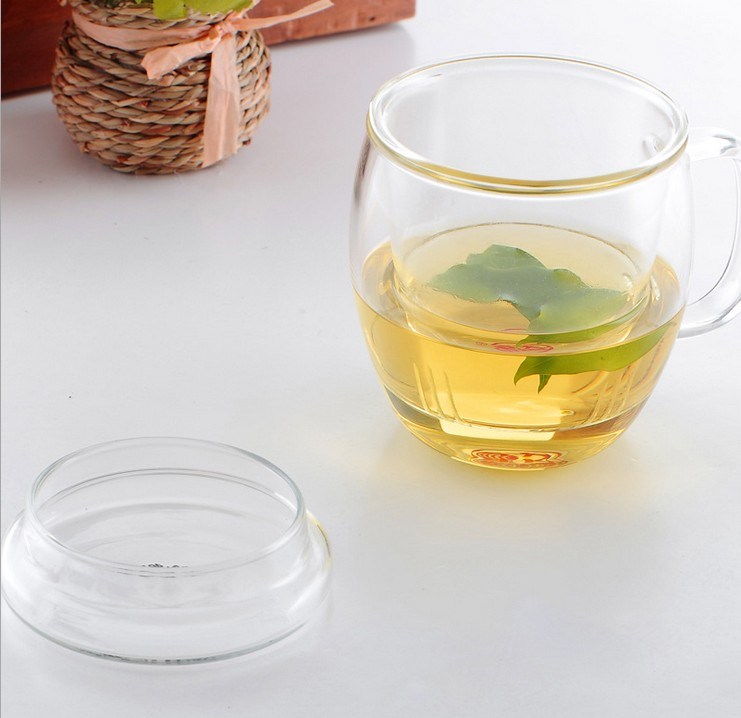 Hand-Blown Mug, Glass Cup, Tea Mug, Heat Resistant Tea Cup