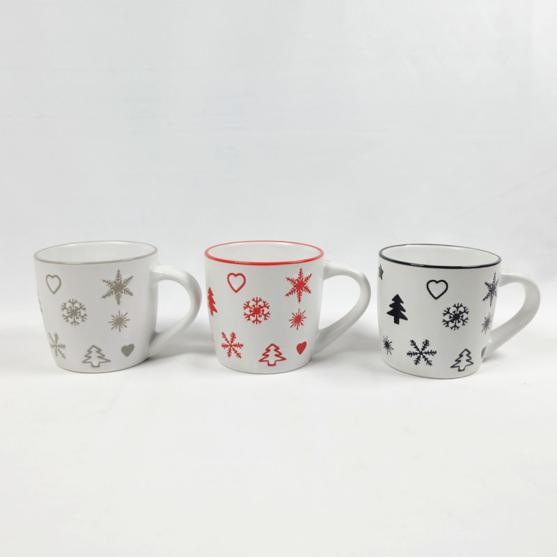 The Ceramic Mug with Red Line for Children