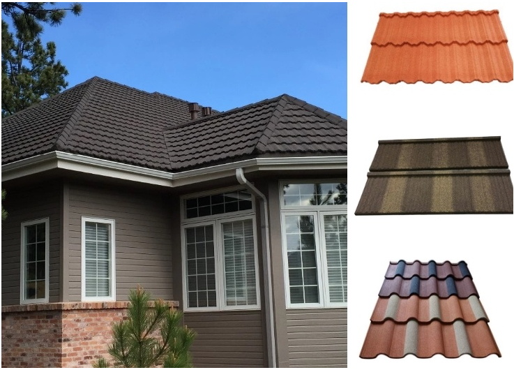 Classic Lightweight Roof Tile Classic Stone Coat Metal Roof Tile