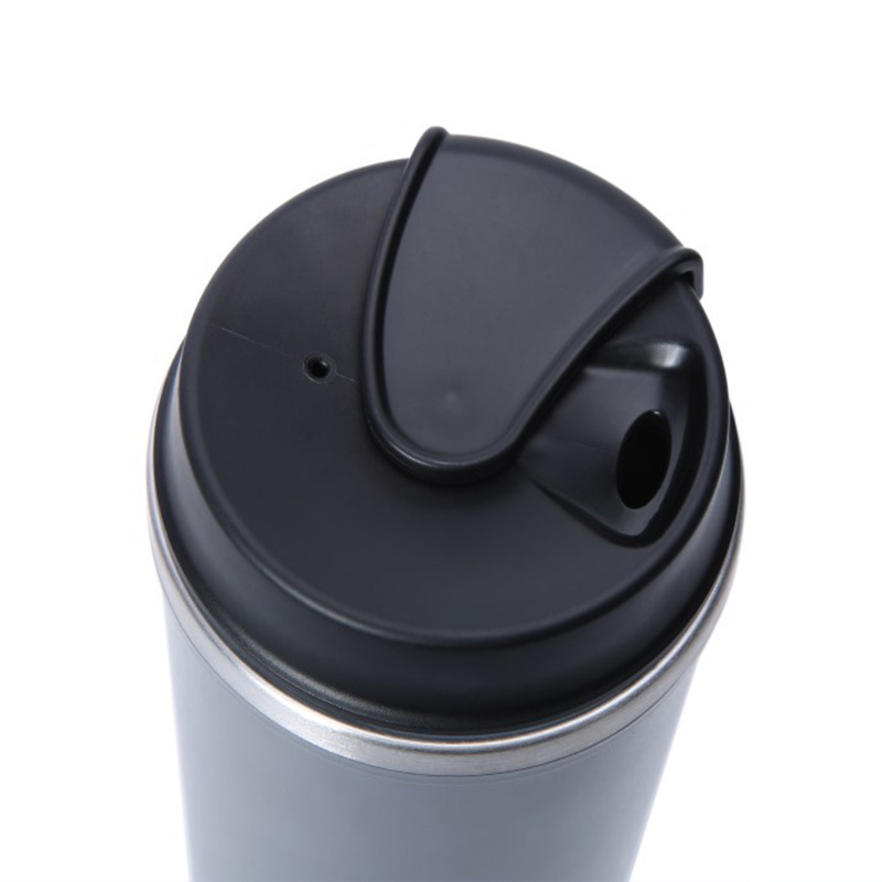 16oz Double Wall Stainless Steel Cup Travel Coffee Suction Mug