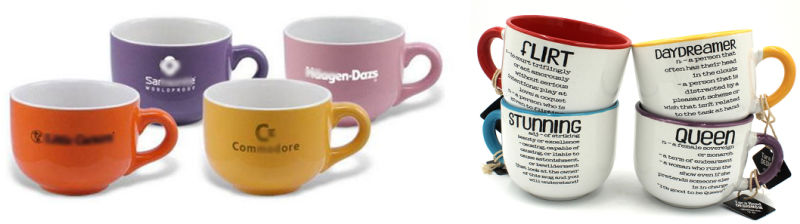Promotional Zigzag Line Design Ceramic Coffee Mug Gift Mug