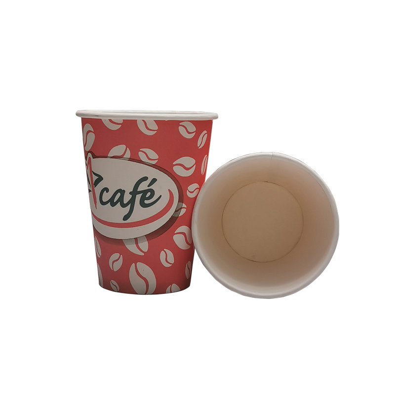 Hot Drinking Paper Cup 12oz with Lid Disposable Paper Cup