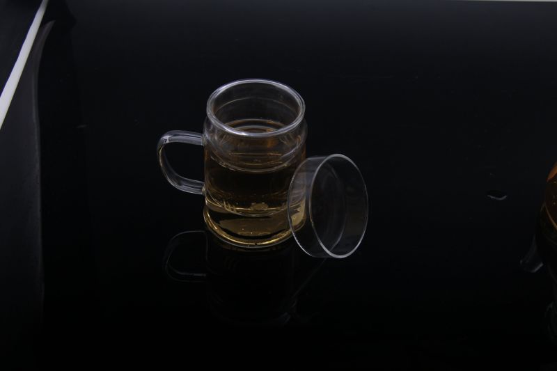Three Pieces of Borosilicate Heat Resistant Thermo Glass Handmade Tea Infusion Cup