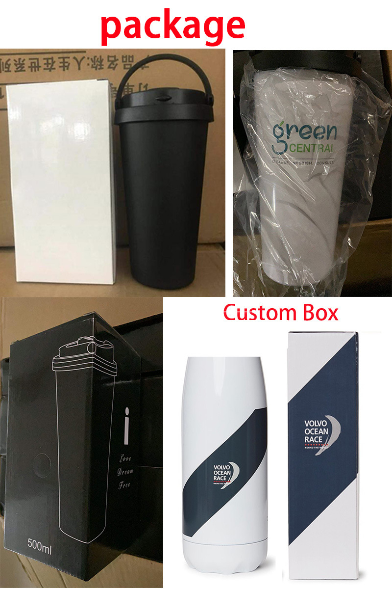 Stainless Steel 500ml Insulated Travel Coffee Mug with Metal Straw 17oz Custom Logo 350ml 450ml