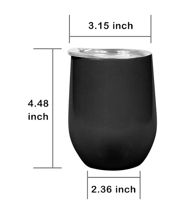 18/8 Stainless Steel Vacuum Coffee Mug Stemless Cup