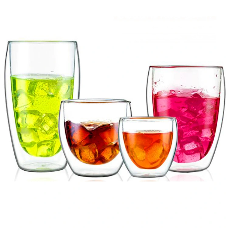 Heat Resistant Borosilicate Glass Coffee Cup Double Wall Glass Cup Beer Glass Cup