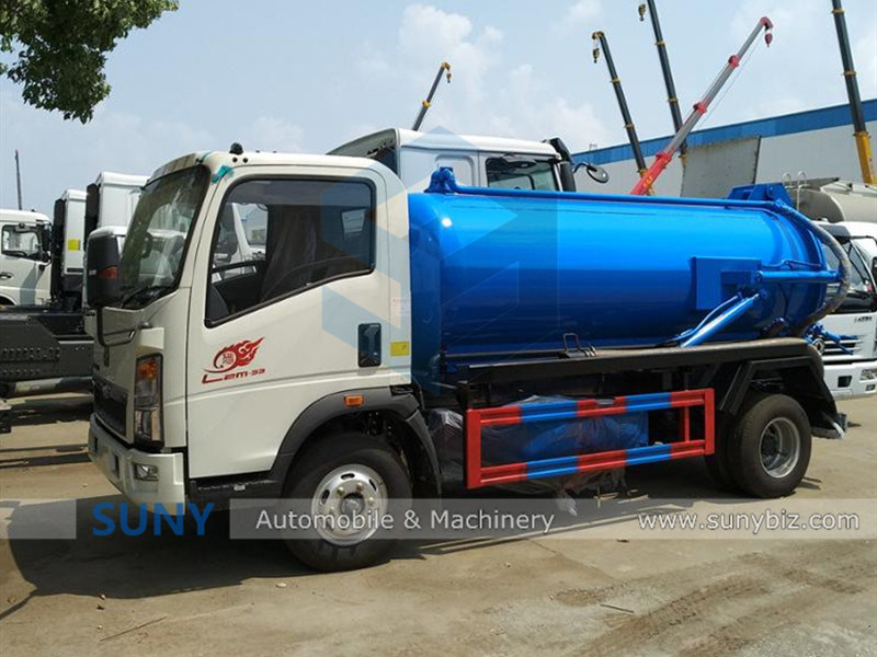 100% Brand New 4000liters Septic Tank Disposal Vacuum Suction Truck