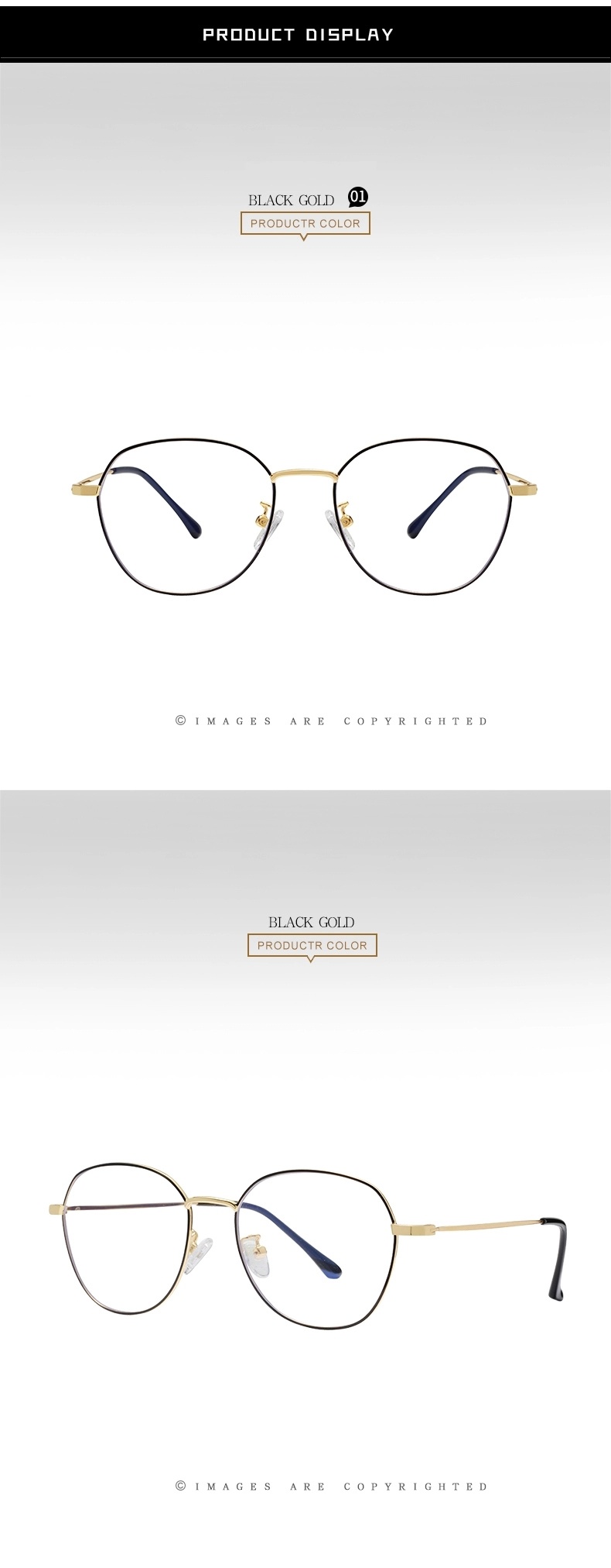 Manufacturers Wholesale Stock Men's Literature and Art Anti Blue Glasses