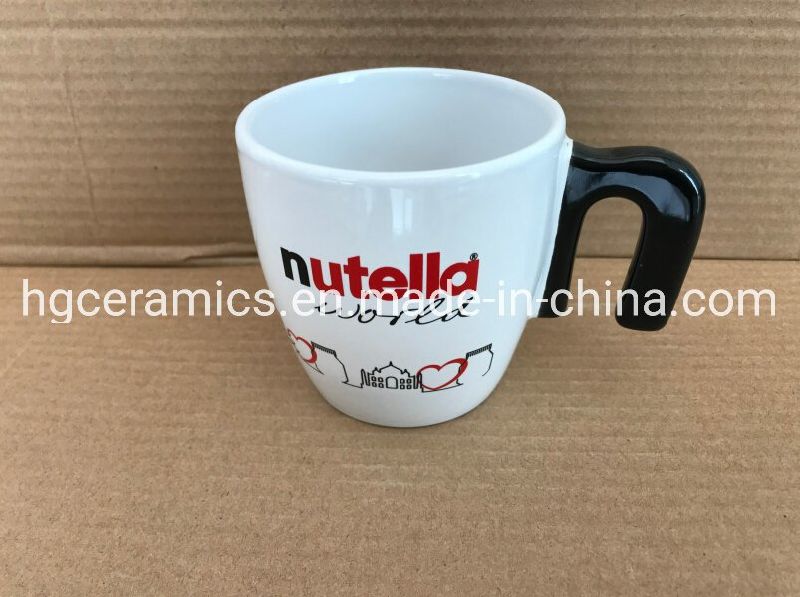 Customized Mug, Special Handle Coffee Mug, Customized Handle Ceramic Mug