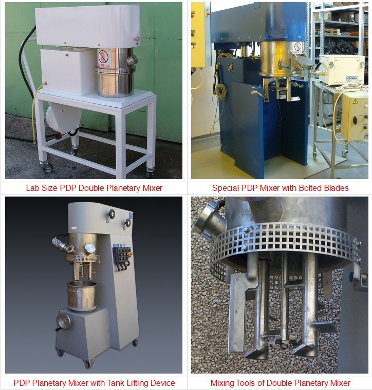 High Viscosity Paste Vacuum Heated Centrifugal Double Planetary Mixer