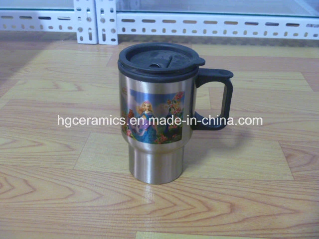 Stainless Steel Travel Mug, Sublimation Coated Travel Mug