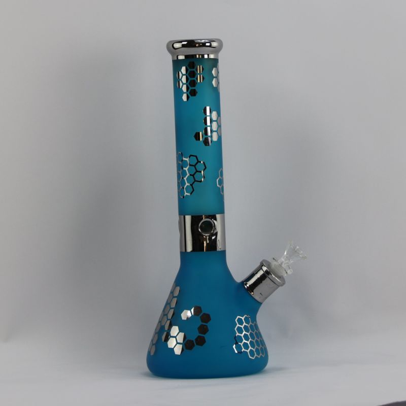 14" 950g Colored Painting Beaker, Glass Smoking Pipe, Glass Water Pipe