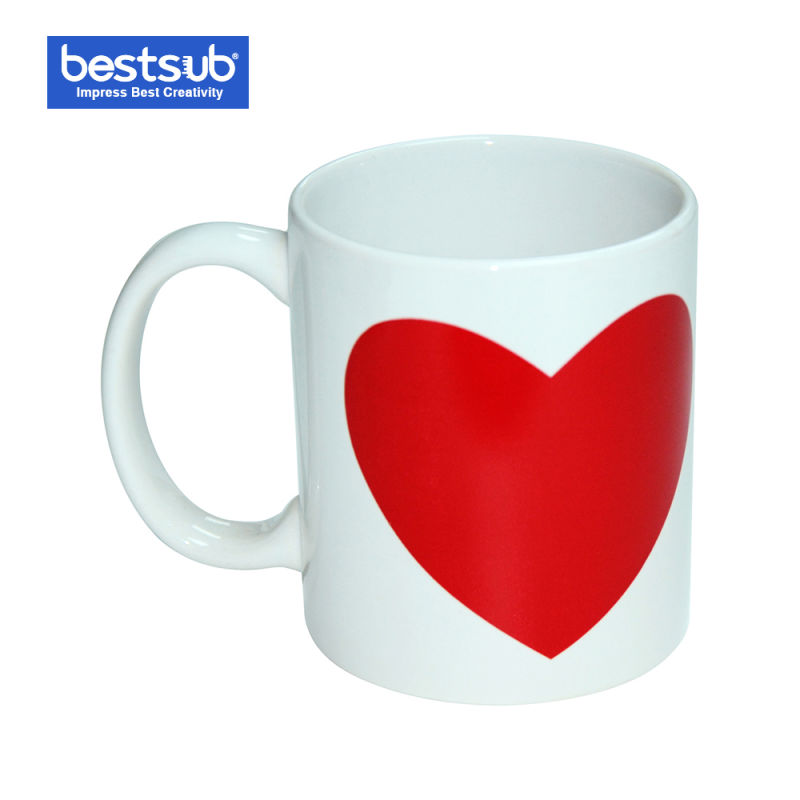 Bestsub 11oz Heart Color Change Mug (B3CH)