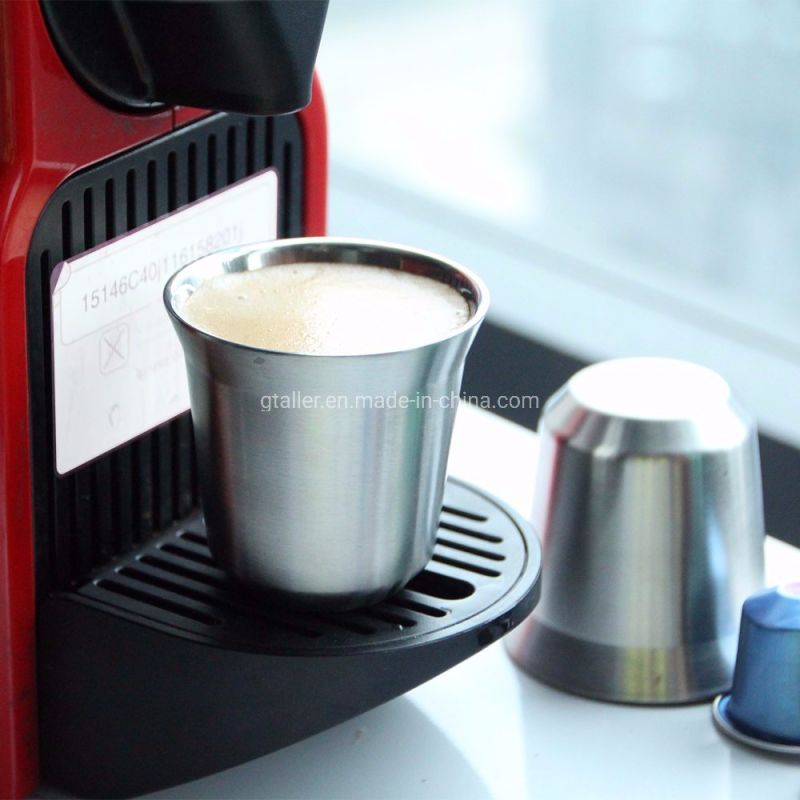 Double Wall Insulated Espresso Capsule Coffee Mug