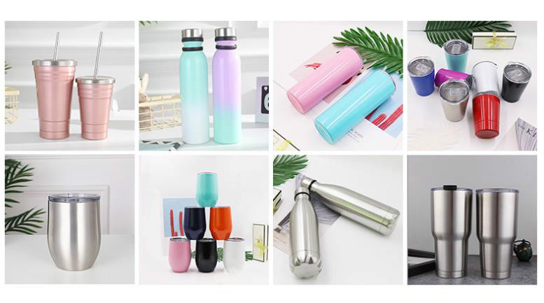 American Large Mouth Stainless Steel Insulated Mug Sports Water Bottle with Handle Cover