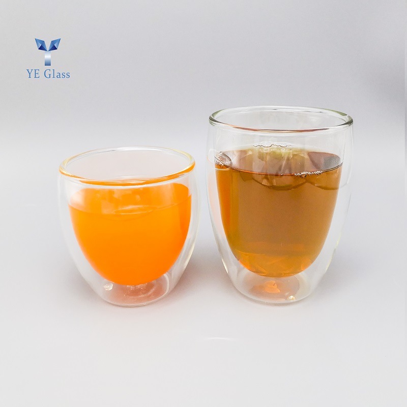 Creative Double Wall Heat Insulation Glass Coffee Juice Cup