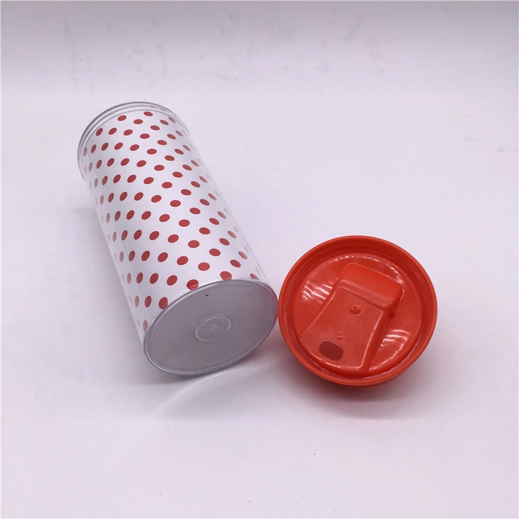 450ml PP Plastic Insulated Takeaway Mug Coffee Mug Cup with Lid