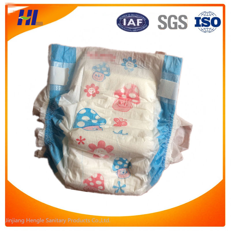 Soft and Dry Clothlike Cute Disposable Baby and Child Diapers