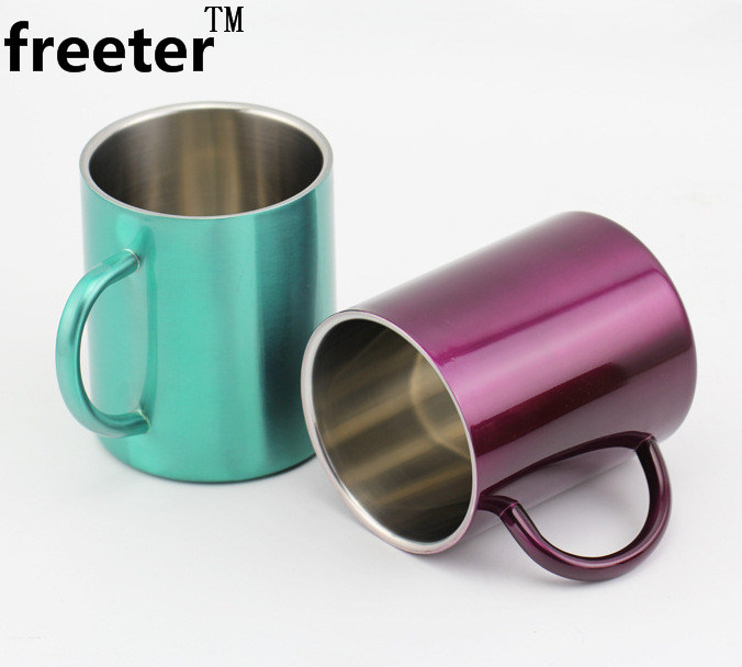 Mug Cup Custom Printed Stainless Steel Double Walled Travel Coffee Mug