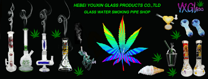 Glass Beaker Smoking Pipe Colorful Glass Water Pipe