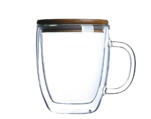 Heat Insulation Transparent Clear Double Layer Espresso Glass Mug