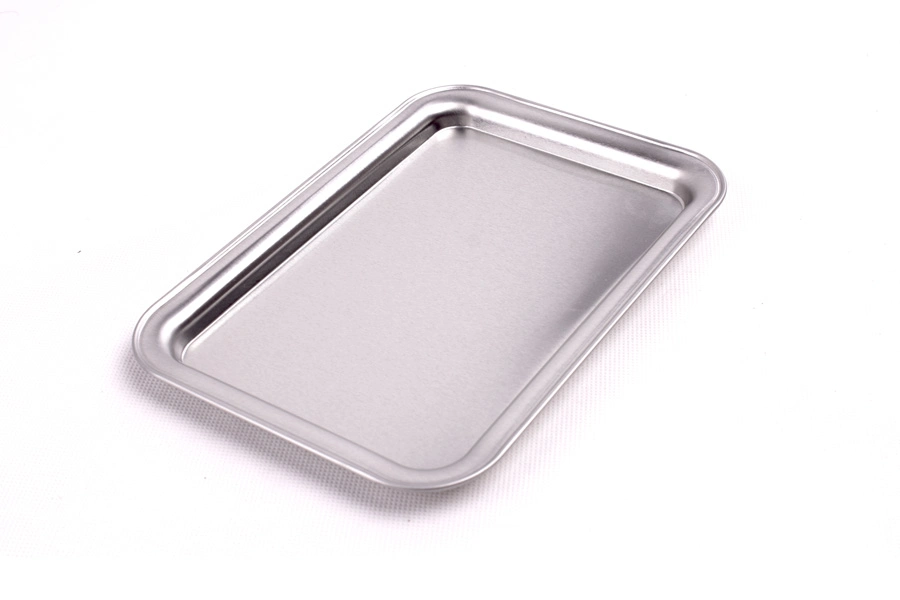 European Style Elegant Large Capacity Silver Plated Metal Food Cup Storage Tray