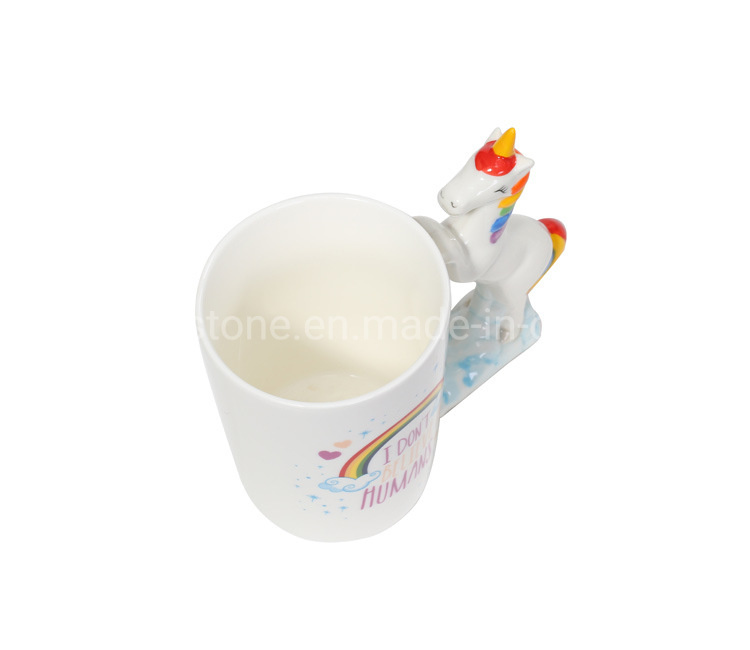 Unicorn Ceramic Ceramic Mug 3D Hand Painted Pottery Mug