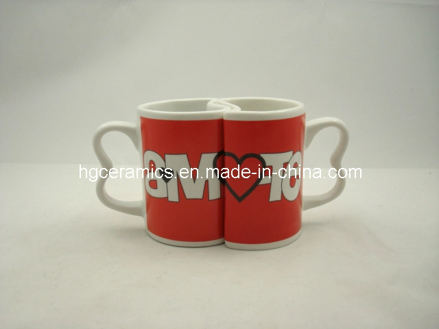 Sublimation Twin Mug Set, Sublimation Twin Mug, High Quality Sublimation White Mug