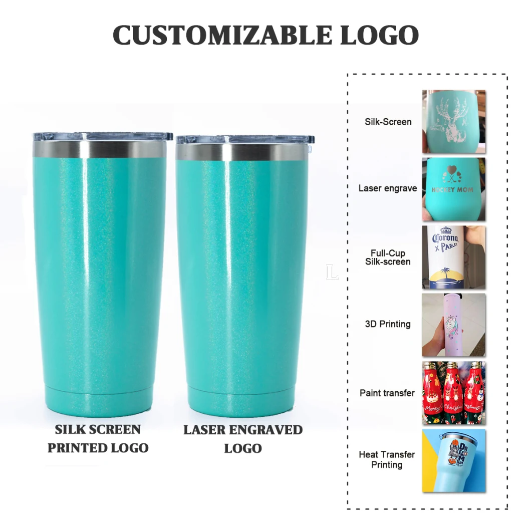 Promotional Mug Insulated Double Walled Stainless Steel Tumbler Coffee Cup with Lid