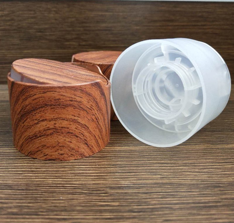 24mm Double Wall Wood Plastic Disc Cap Large Disc Top Bottle Cap