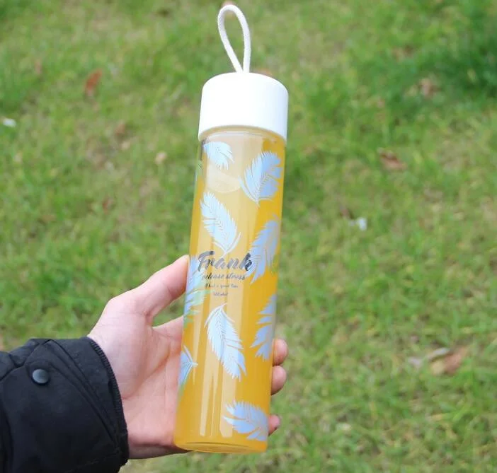 Borosilicate Glass Travel Water Bottle Sport Juice Cup Portable Glass Milk Cup Tea Cup