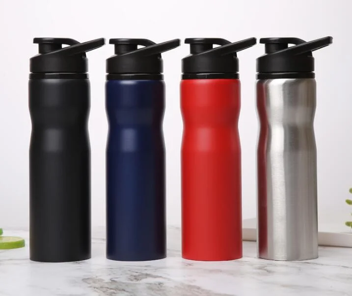 750ml Single Layer Bicycle Sports Bottle, Personalized Cycling Water Cup, Stainless Steel Sports Bottle