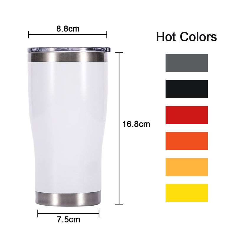 Double Walled Stainless Steel 20oz Sublimation Blanks Sublimation Tumbler