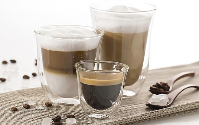 Amazon Popular Borosilicate Coffee Cup Glass Juice Cup Mousse Cup Double Wall Coffee Cup