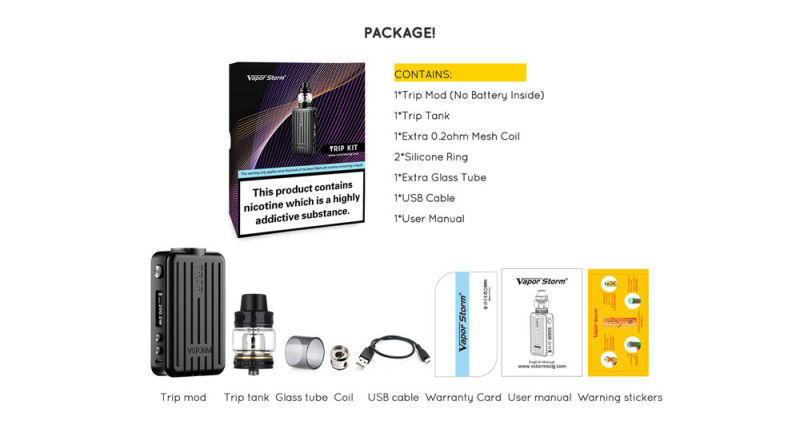 Vapor Storm Trip Suitcase Kit 200W Tc Box Mod Kit