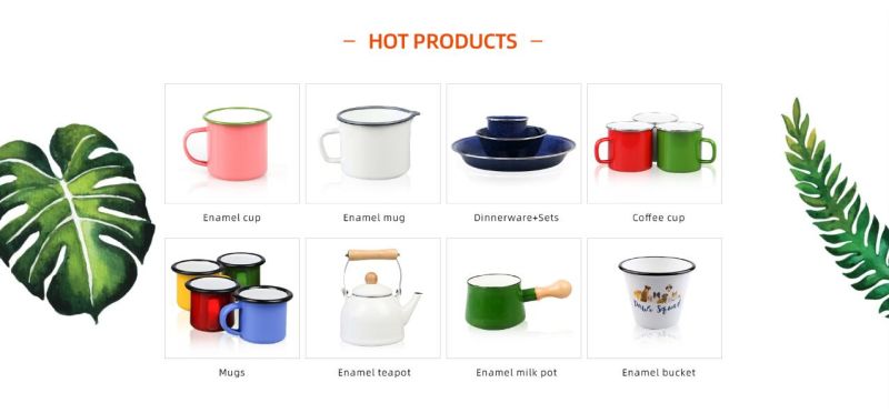 Hot and Cold Coffee Enamel Mug From China