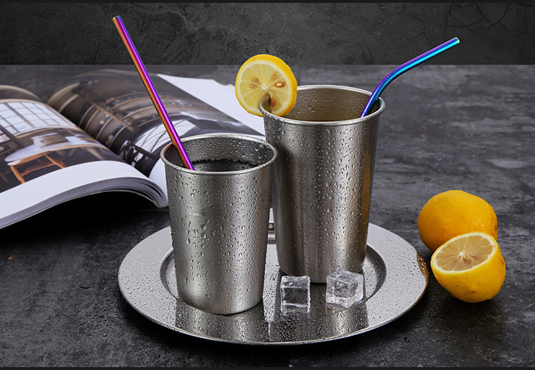 Single-Layer Rolled Edge 304 Stainless Steel Beer Mug Is Anti-Fall