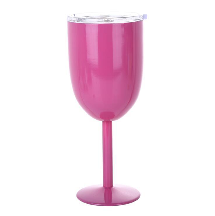 12oz Stainless Steel Double Wall Stemmed Wine Cup