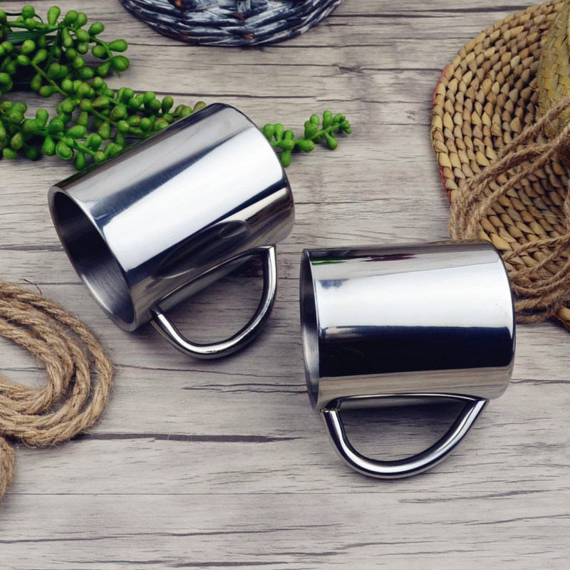 220ml Double 201 Stainless Steel Coffee Mug