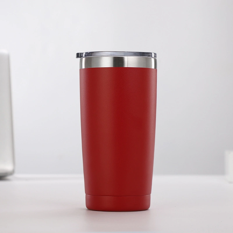 20oz Car Cups Stainless Steel Tumbler Cup Vacuum Insulated Travel Mug Water Bottle Beer Coffee Mug with Lid