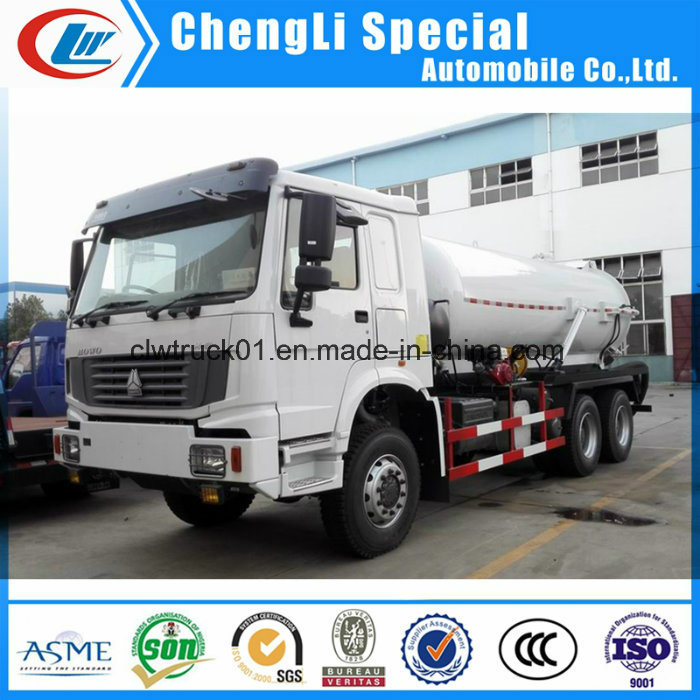 Sinotruk HOWO 8000L Sewer Cleaning Truck Vacuum Suction Truck
