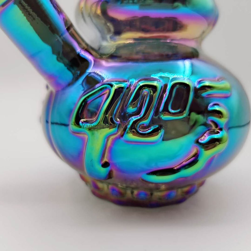 New Design Electroplating Beaker Smoking Hookah Glass Water Pipe