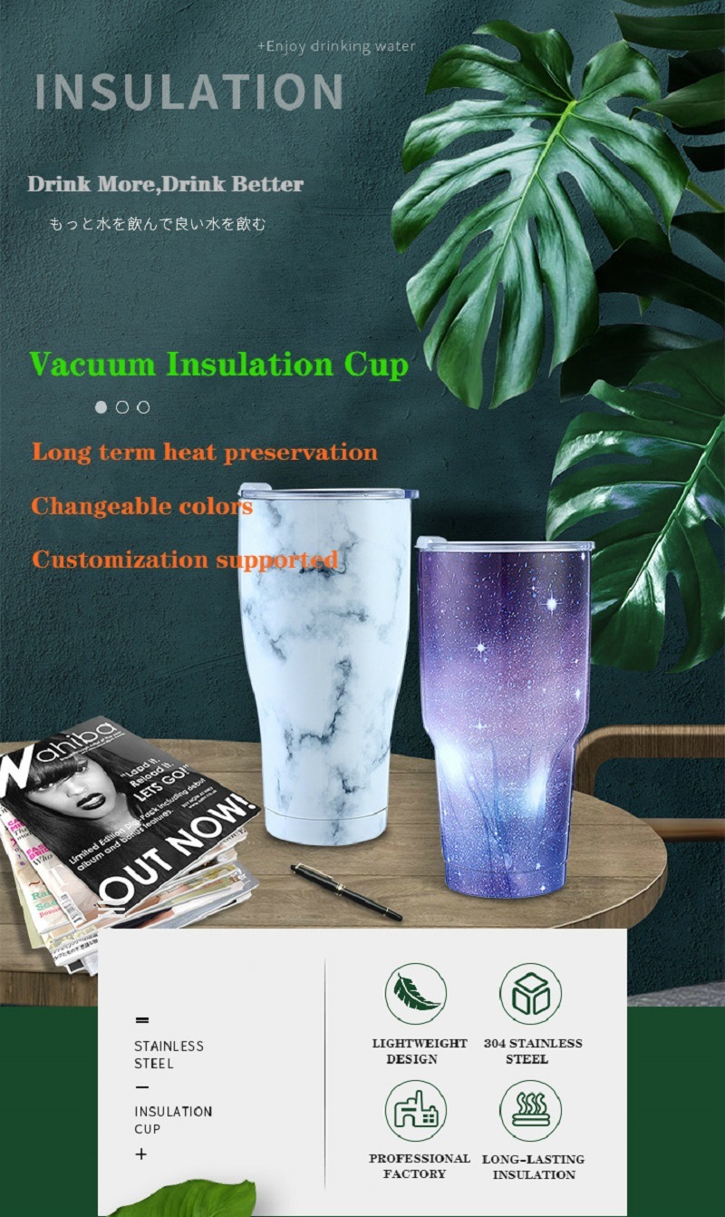 Fashion Double Wall 18/8stainless Steel Thermal Coffee Travel Mug