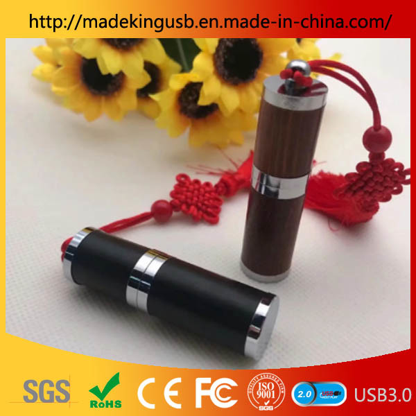 New Cylindrical High-End Business Retro Chinese Style Gift USB Flash Drive