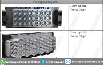 Plastic Water Coffee Milk Tea Cup Thermoforming Machine Equipment