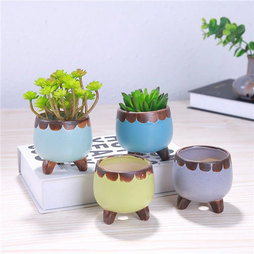 Thumb Flowerpot Ceramic Flowerpot Creative Mini Succulent Plant Ceramic Flowerpot Hand Painted Small Fresh